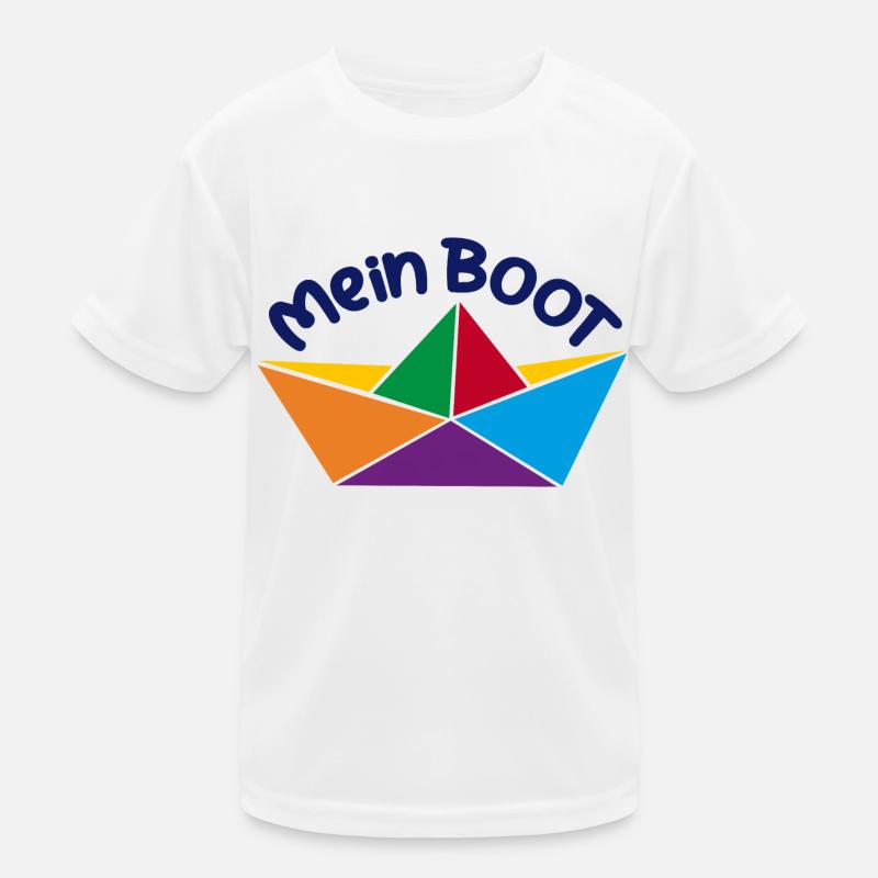 Mein Boot Kinder Funktions-T-Shirt