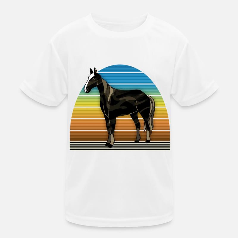 Pferd Kinder Funktions-T-Shirt