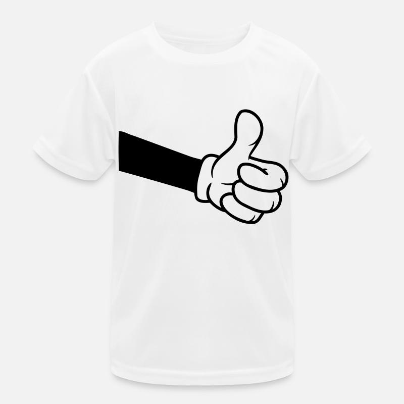 Confirm OK Comic Hand Kids Functional T-Shirt