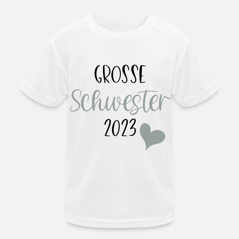 Große Schwester 2023 Kinder Funktions-T-Shirt