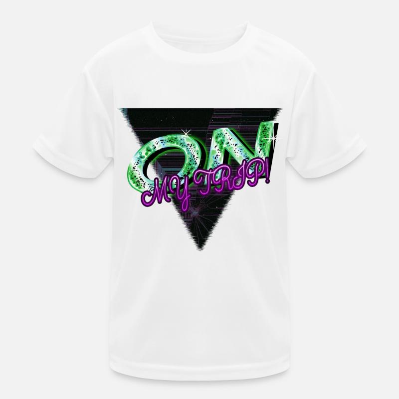 hiking calligraphic cool present idea attitude Kids Functional T-Shirt