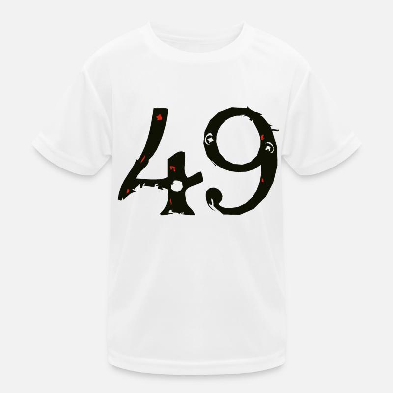 49 numero chiffre quarante neuf A T-shirt sport Enfant