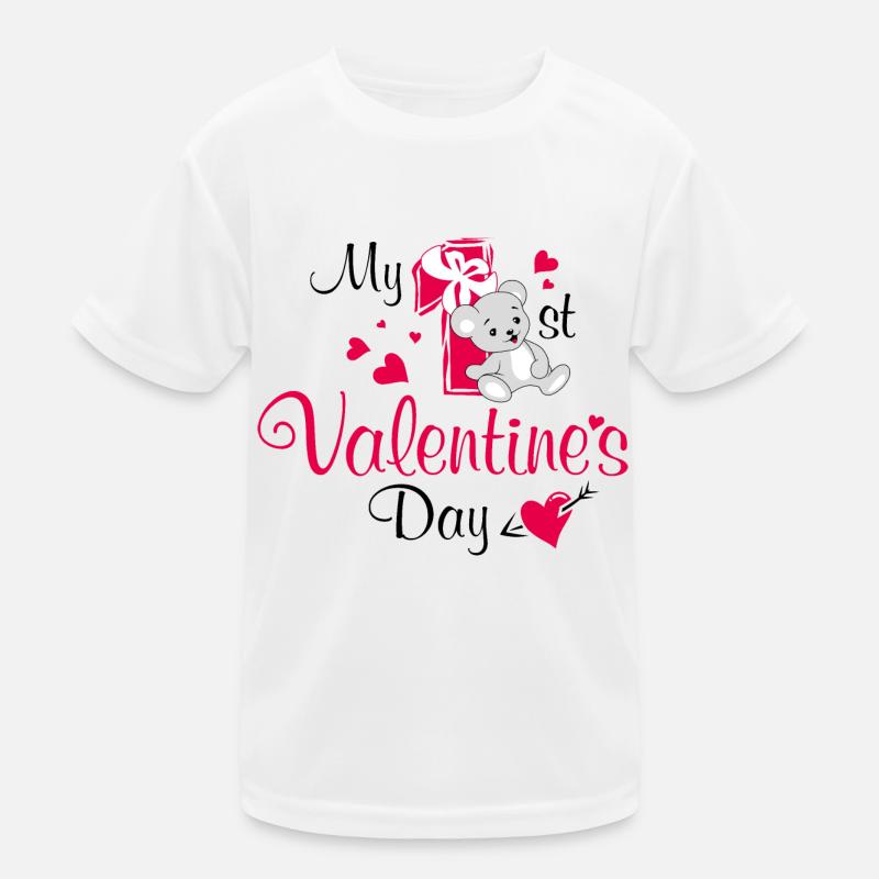 Ma première Saint-Valentin. Design mignon T-shirt sport Enfant