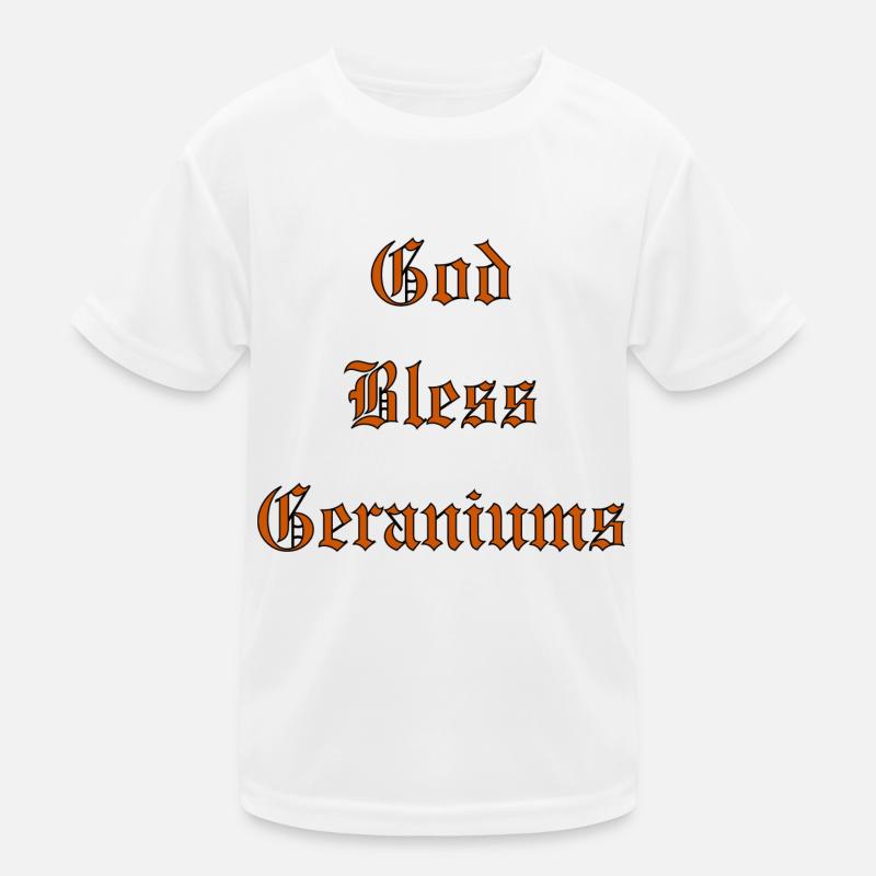 GodBlessGeraniums Kids Functional T-Shirt