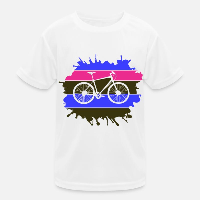 Bicycle Wheel Blobs Kids Functional T-Shirt