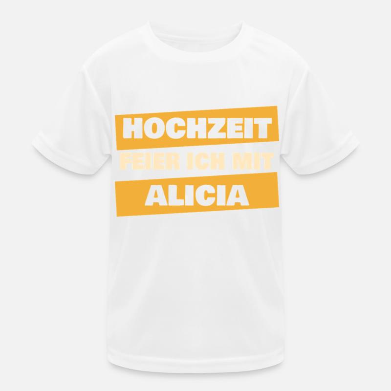 Alicia as a bachelor party Kids Functional T-Shirt