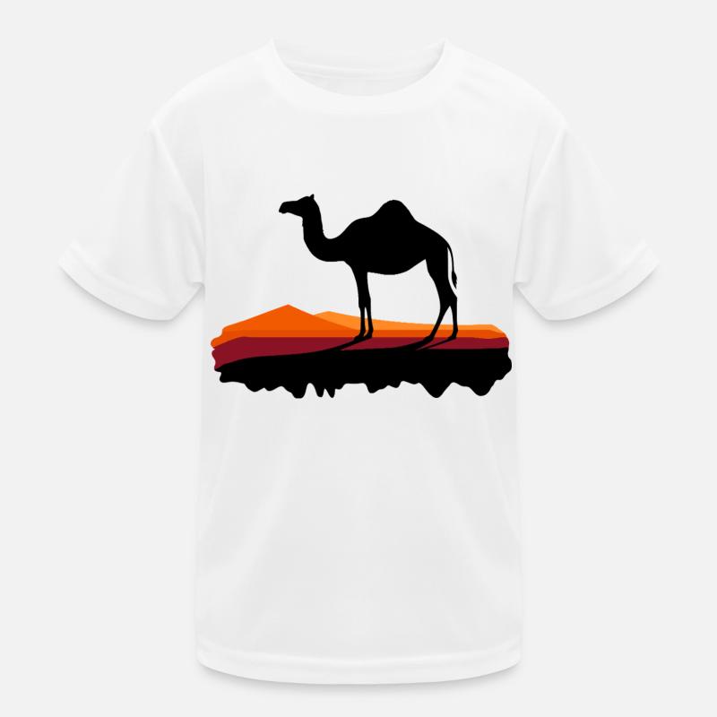 Dromedar im Abendlicht Kinder Funktions-T-Shirt