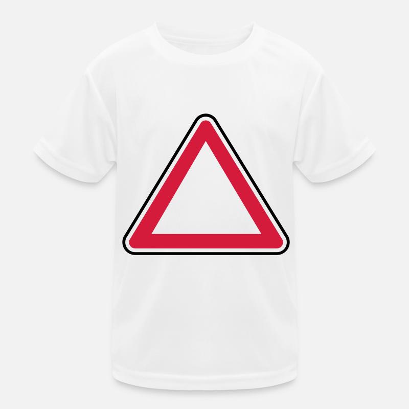 panneau attention T-shirt sport Enfant