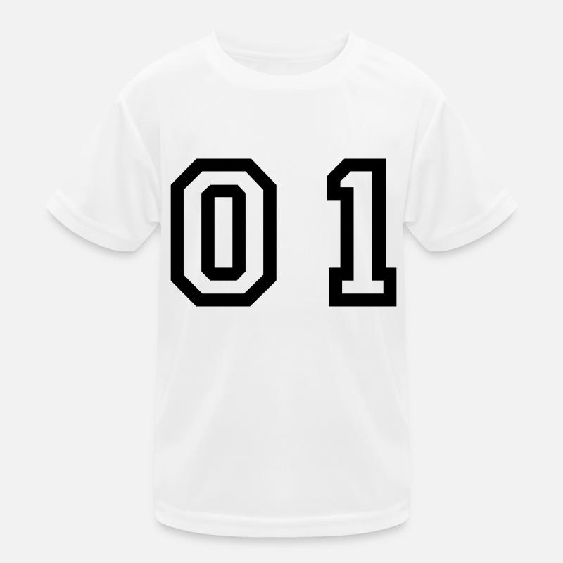 Nummer - 01 - zero one Kinder Funktions-T-Shirt