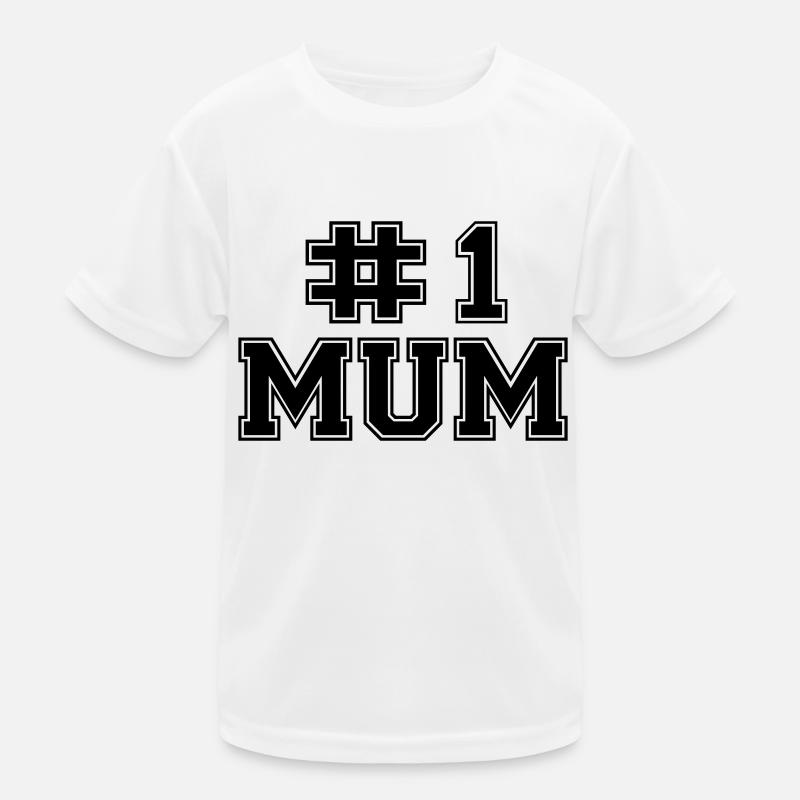 Number One Mum Kinder Funktions-T-Shirt