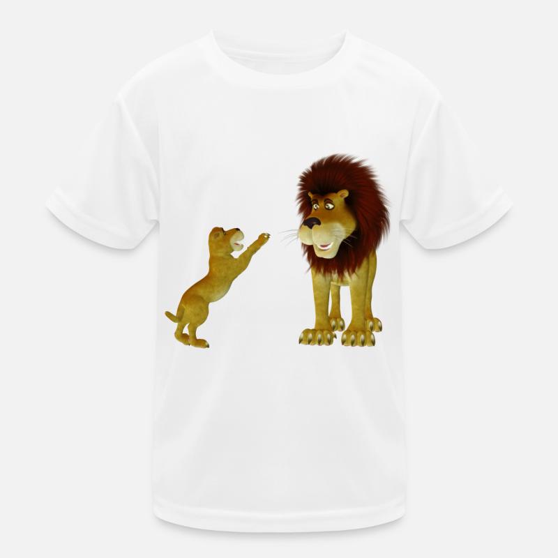 Löwen Kinder Funktions-T-Shirt