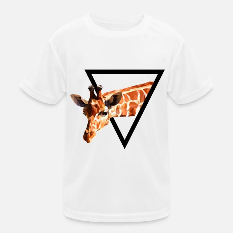 Giraffe - Kids Functional T-Shirt - white