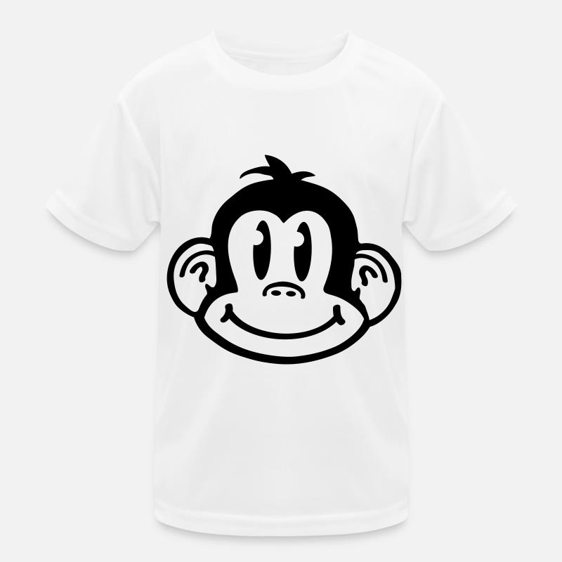 affe_comic_smiley_aq1 Kinder Funktions-T-Shirt
