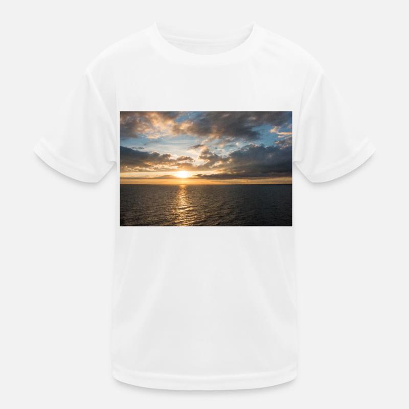 Sunset on the sea Kids Functional T-Shirt