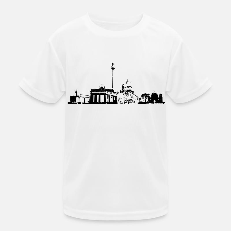 Berlin Skyline Kinder Funktions-T-Shirt