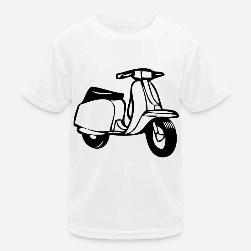 motorroller cool Kinder Funktions-T-Shirt