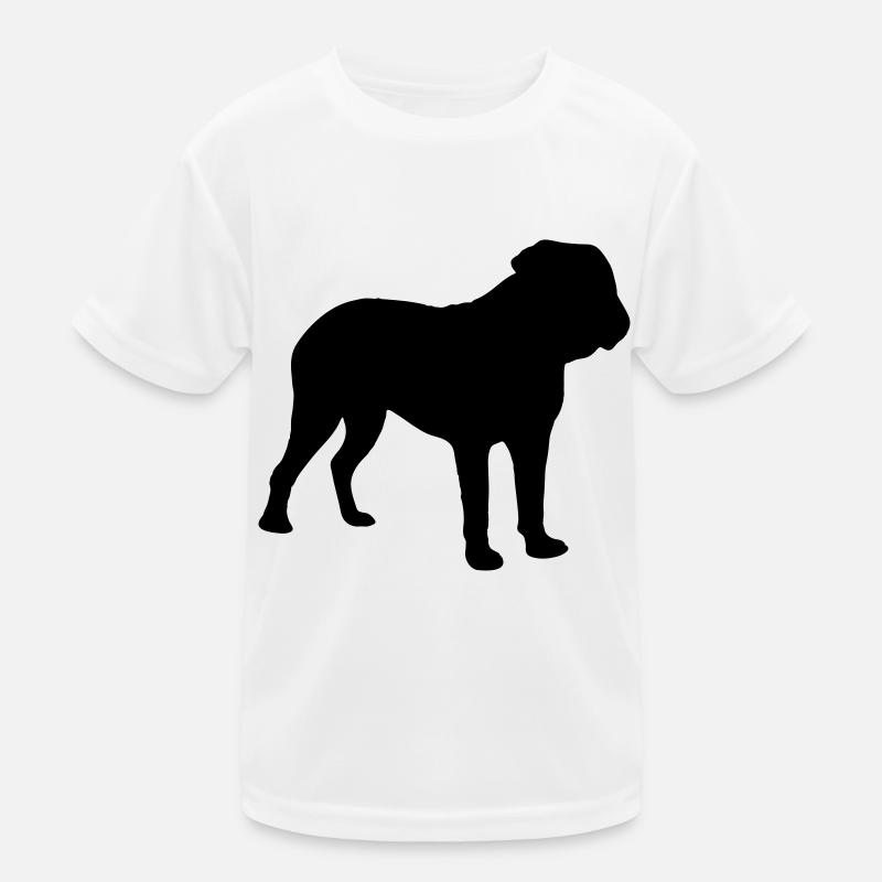 dogue de bordeaux silhouette Kinder Funktions-T-Shirt