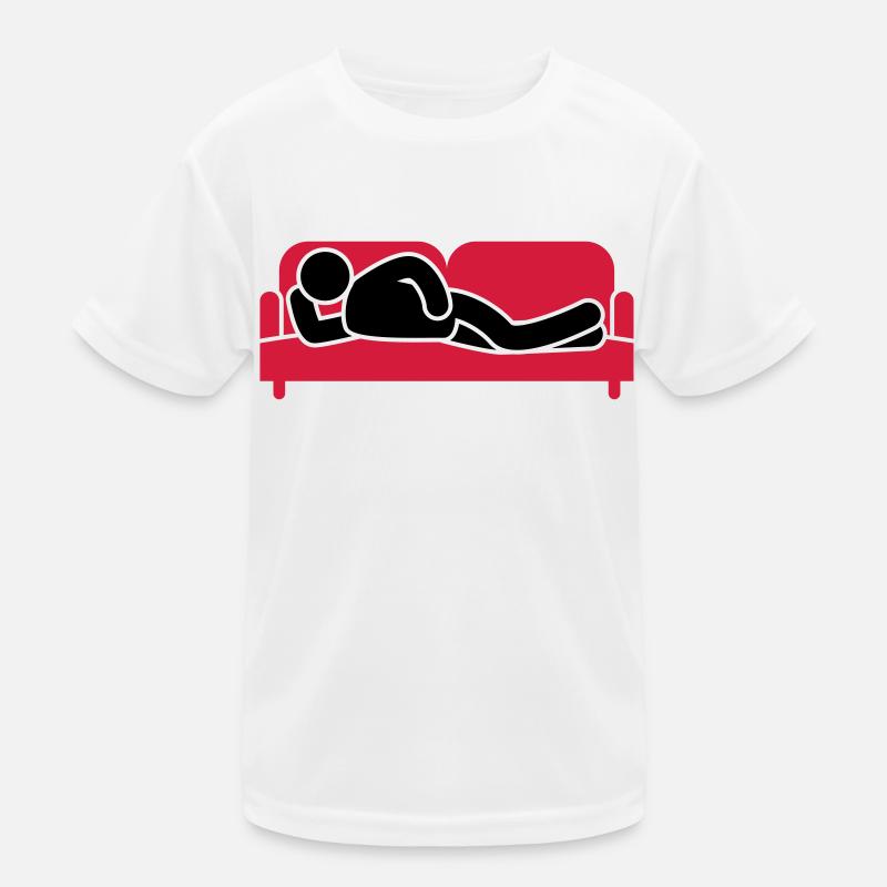 Couch Schlafen Sofa Müde Icon Kinder Funktions-T-Shirt