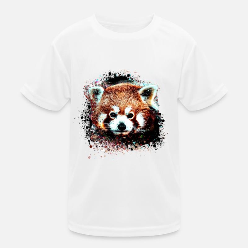 Roter panda ,Graffiti, Malerei,pandabär, bär, rot Kinder Funktions-T-Shirt