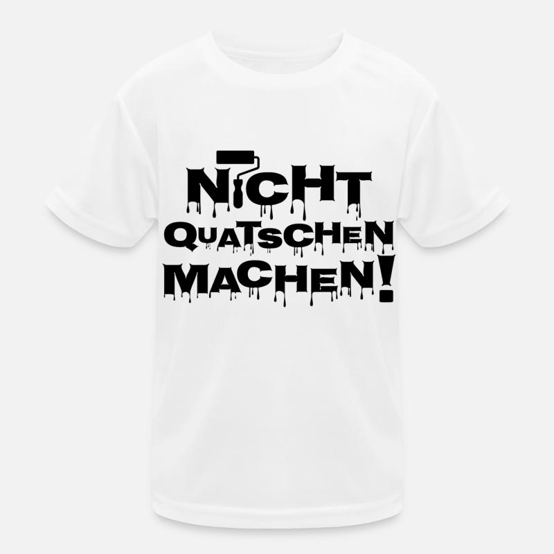 Nicht quatschen machen Geschenk Lehrerin Professor Kinder Funktions-T-Shirt