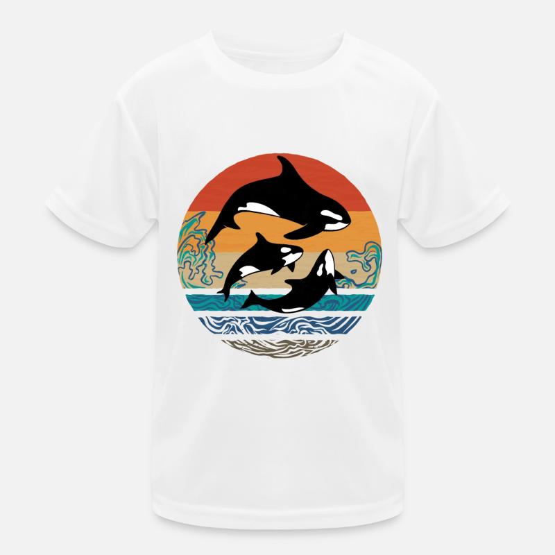 Orca tueuse épéquipeuse conception Rétro Vintage T-shirt sport Enfant