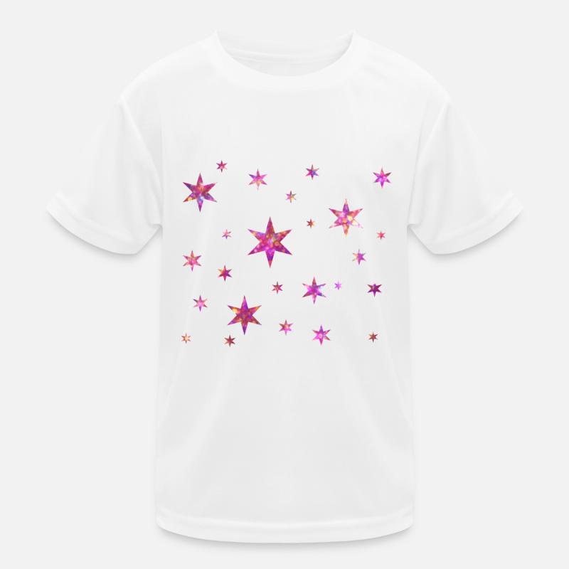 Funny Brilliant Glitter Stars Kids Functional T-Shirt
