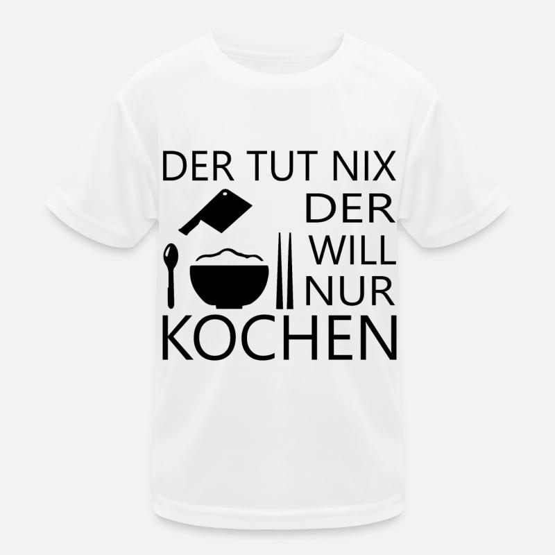 Koch kochen backen Kinder Funktions-T-Shirt