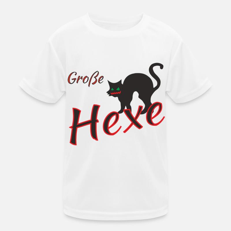 Große Hexe Kinder Funktions-T-Shirt