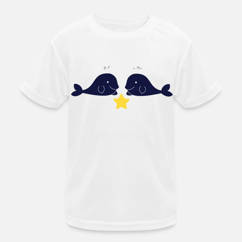 2 baleines T-shirt sport Enfant