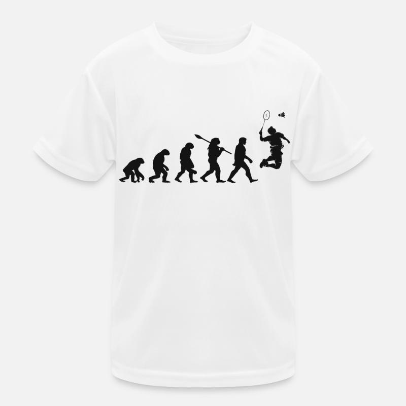 Évolution Badminton Cadeau Pour Badminton Joueurs T-shirt sport Enfant