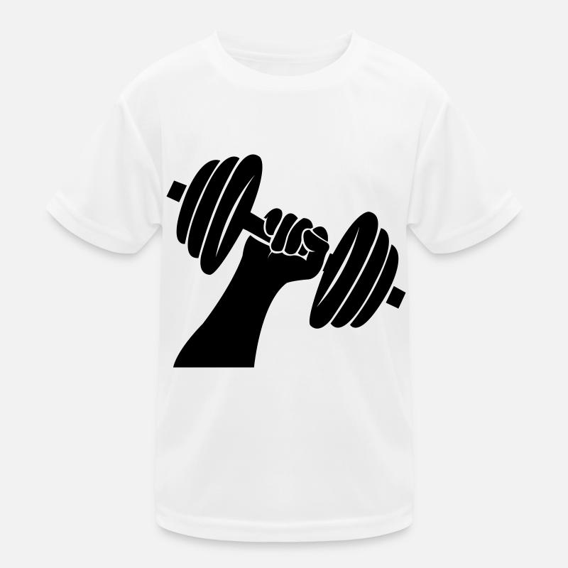Dumbbell Weights Kids Functional T-Shirt
