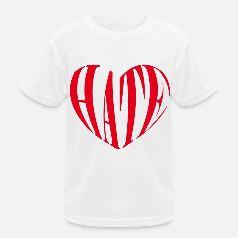 Heart Hate Anti Valentine's Day Humor Single Kids Functional T-Shirt