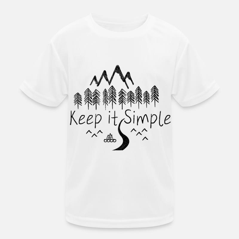 Keep it Simple - Kinder Funktions-T-Shirt - Weiß