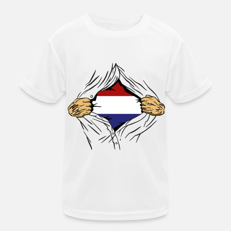Pays-Bas Drapeau Hollande Drapeau néerlandais T-shirt sport Enfant