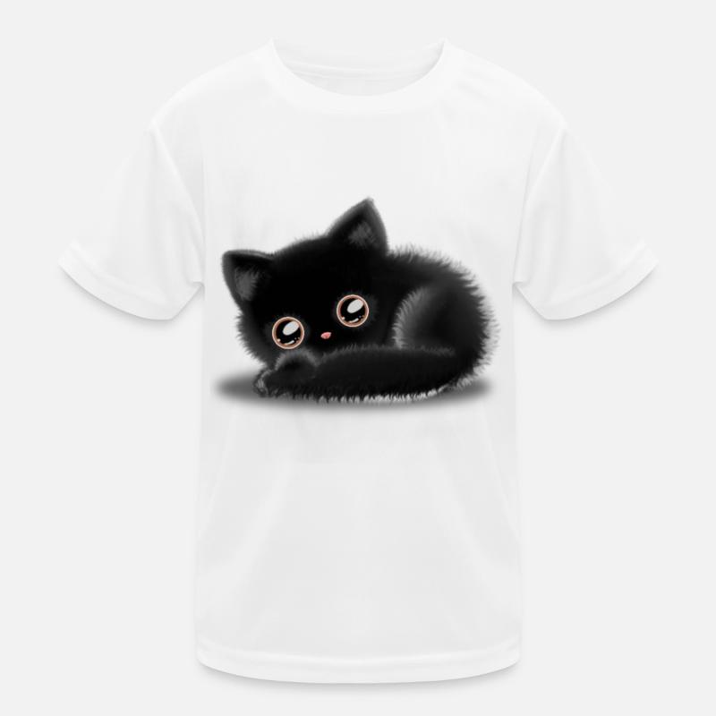 Black Cat 🐈 ⬛ Kids Functional T-Shirt