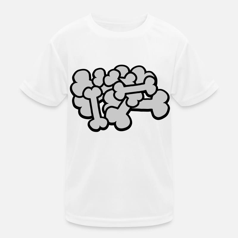 Big Comic Bone Pile Kids Functional T-Shirt