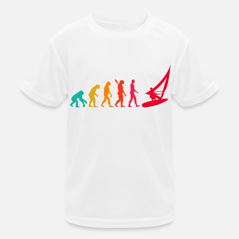 Evolution Graphic Sailboat Captain Sailing Sea Boa Kinder Funktions-T-Shirt