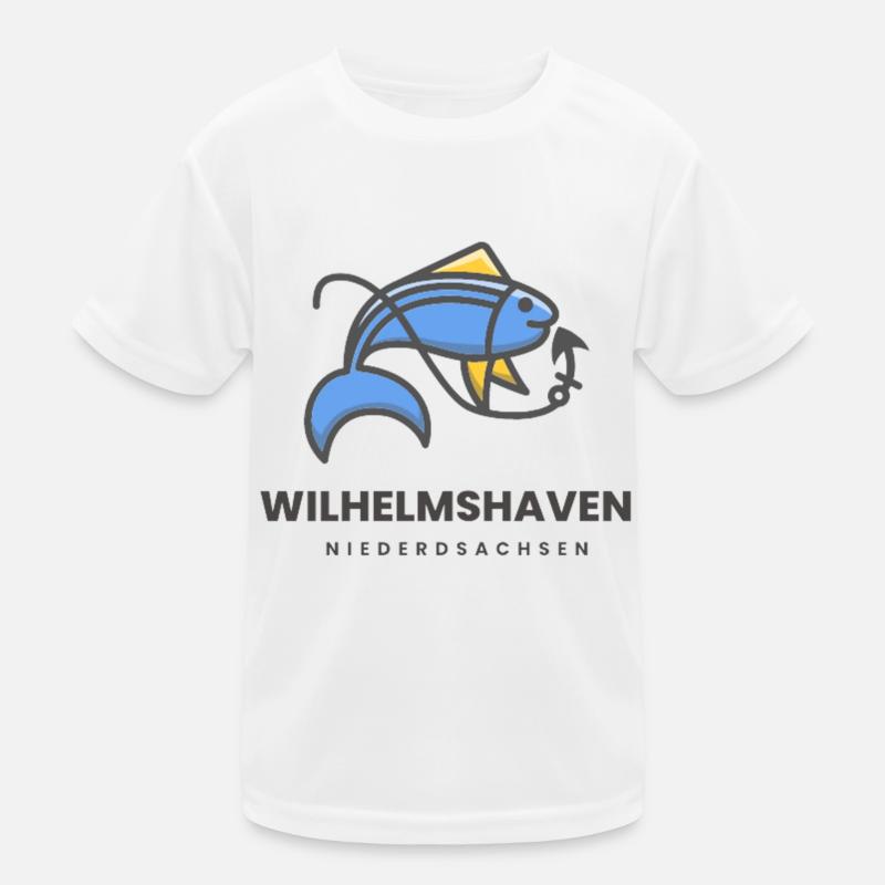 Wilhelmshaven - Kids Functional T-Shirt - white