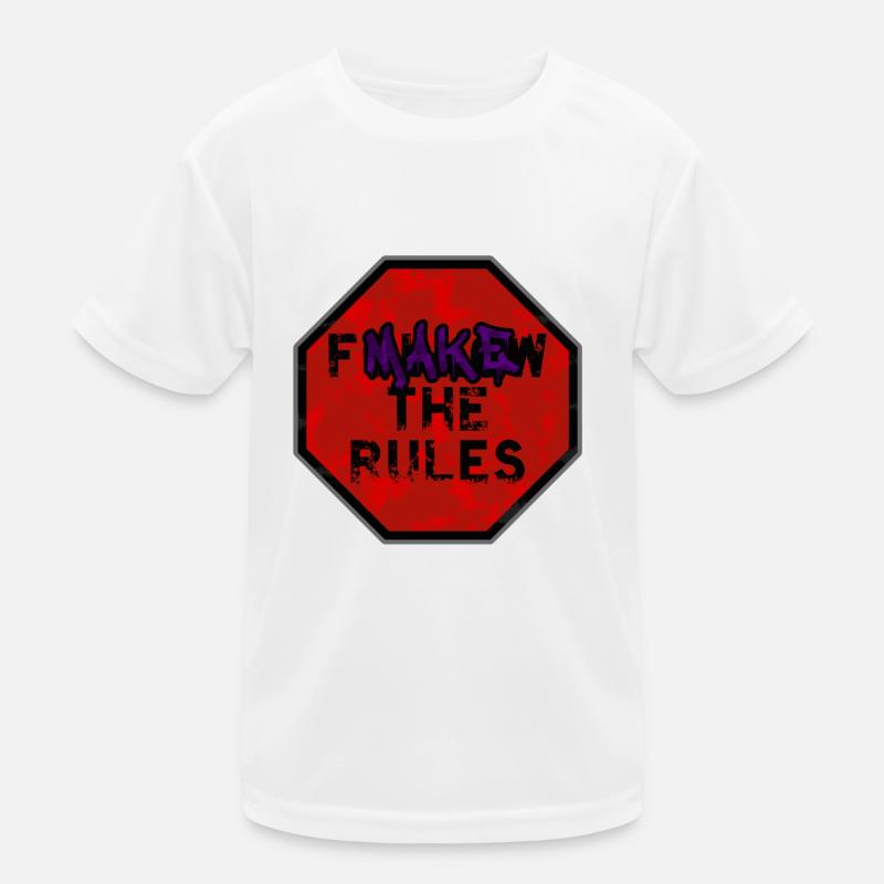 Make The Rules - Kids Functional T-Shirt - white