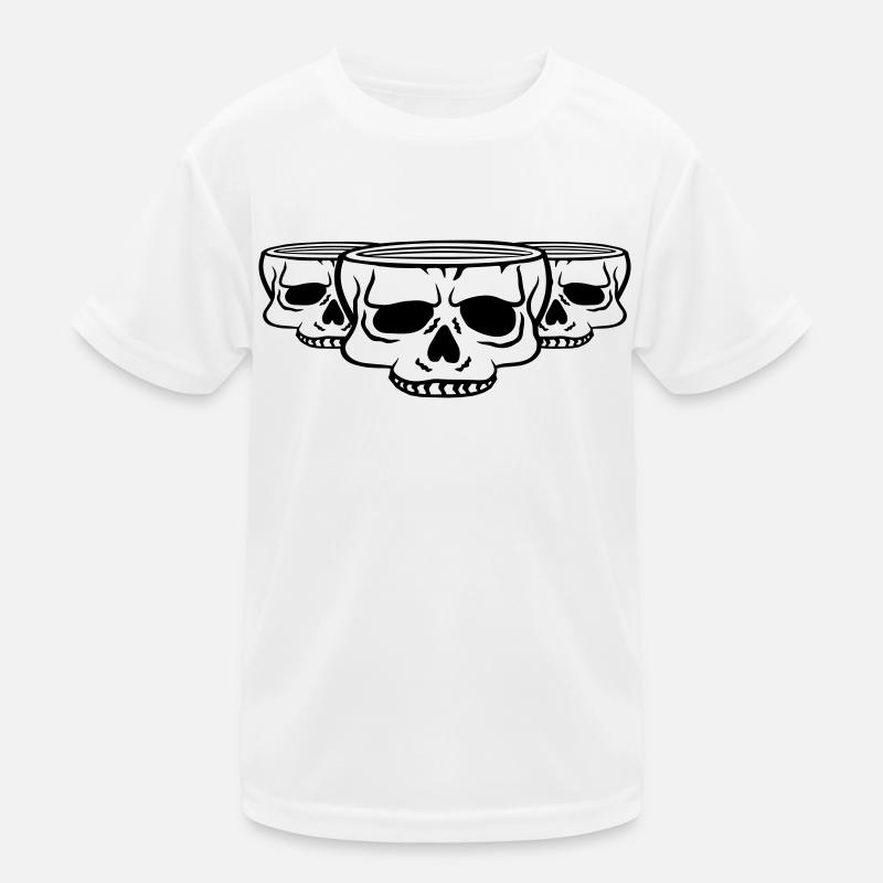 Team Freunde Becher Schädel Kinder Funktions-T-Shirt