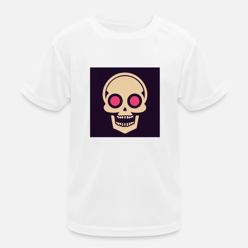 Icône de crâne Œil de feu T-shirt sport Enfant