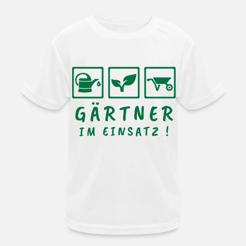 Gärtner im Einsatz Kinder Funktions-T-Shirt