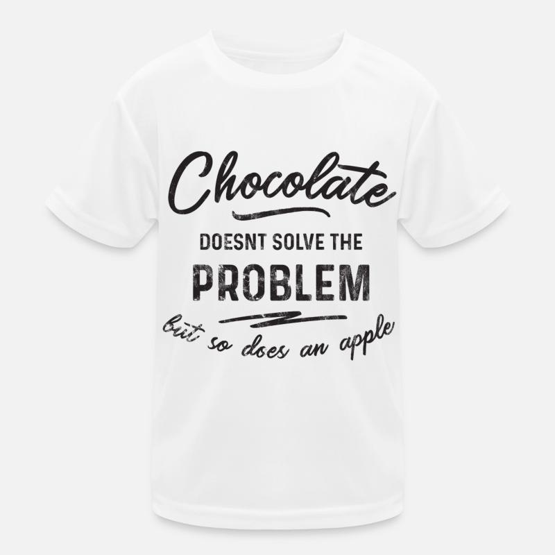 Chocolate doesn't solve the problem Kids Functional T-Shirt