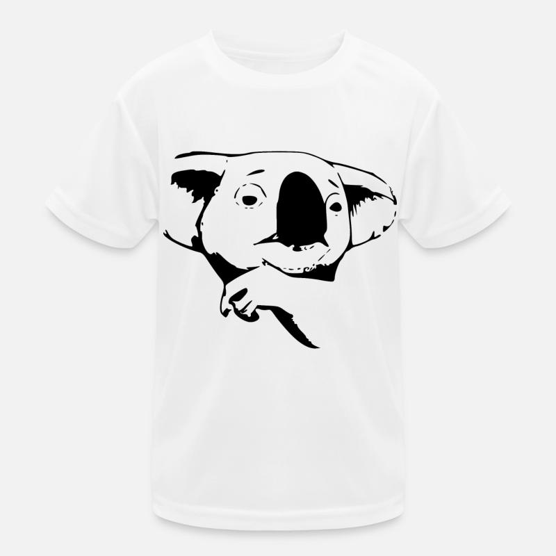 Der Koala - Kinder Funktions-T-Shirt - Weiß