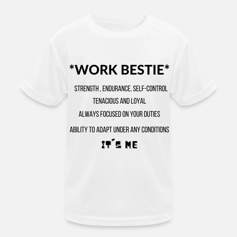 Work Bestie It's Me Kids Functional T-Shirt