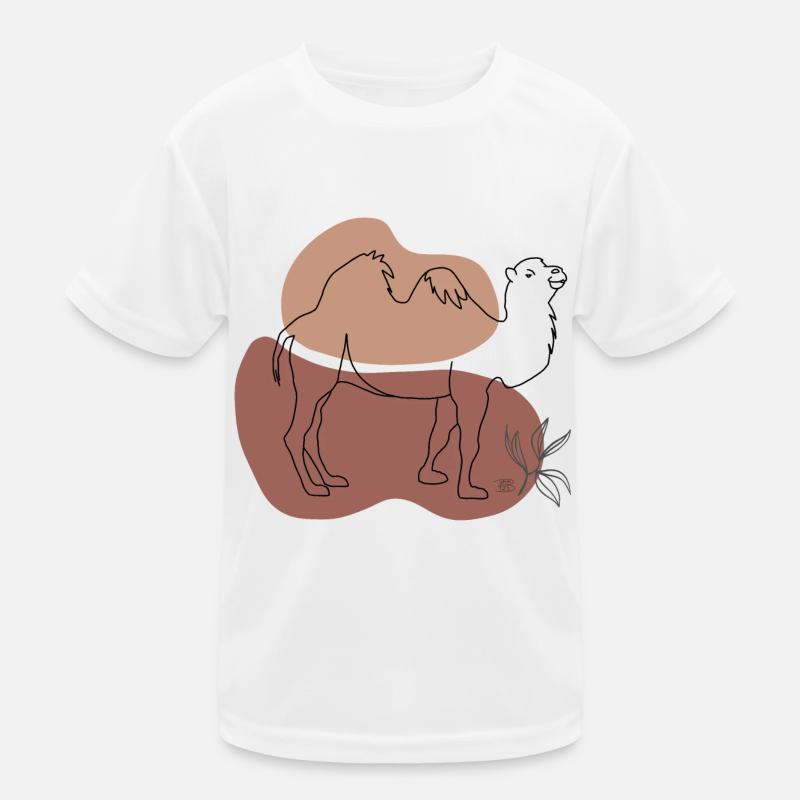 « Camel », Boho Line Art Design, série « Desert » T-shirt sport Enfant