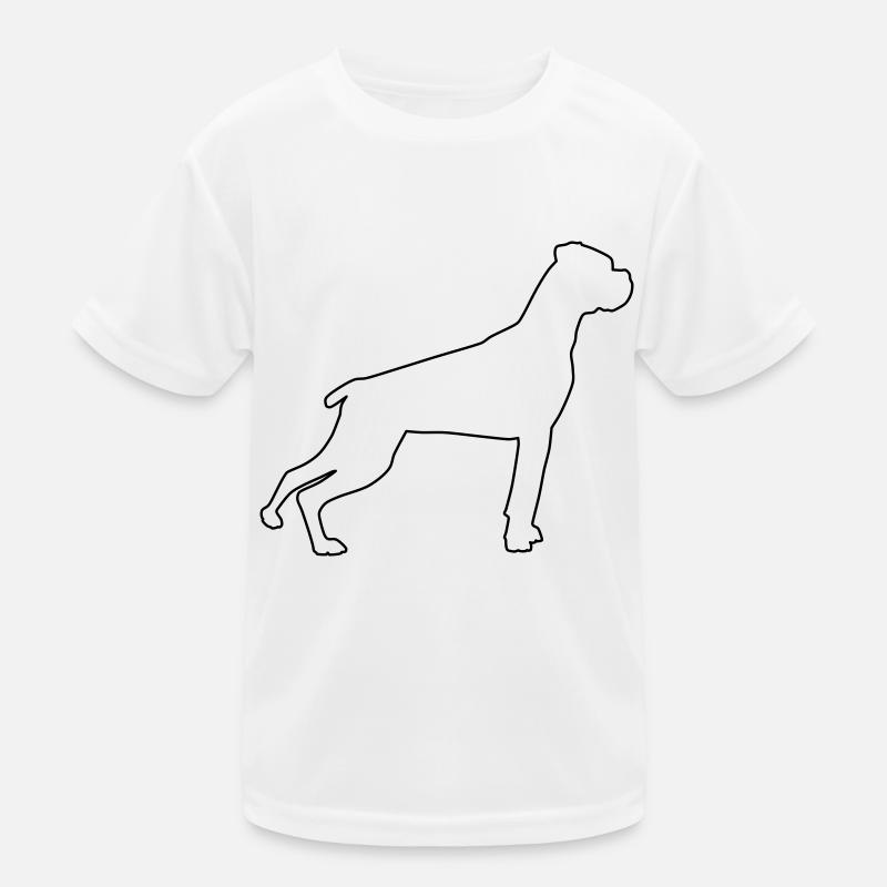 boxer konturen 1 Kinder Funktions-T-Shirt