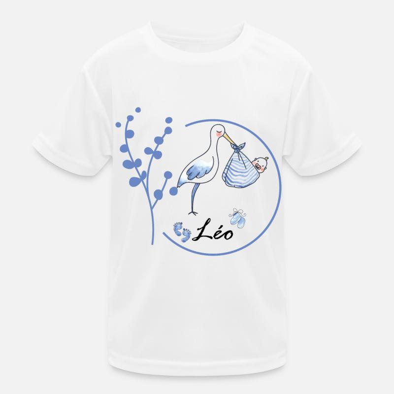 Leo, Name des Babys Kinder Funktions-T-Shirt