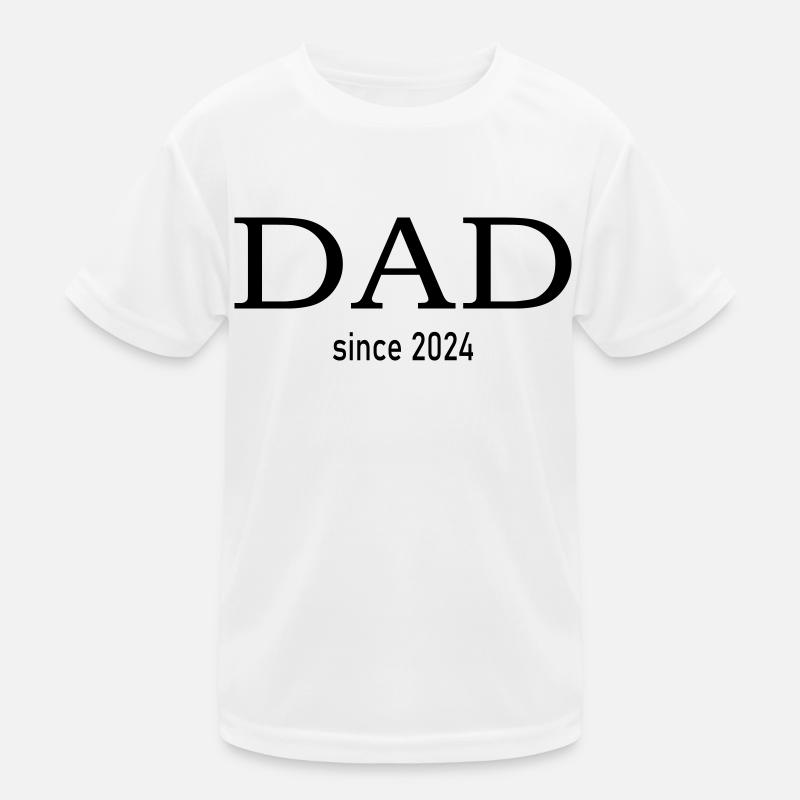 dad since 2024 Kinder Funktions-T-Shirt