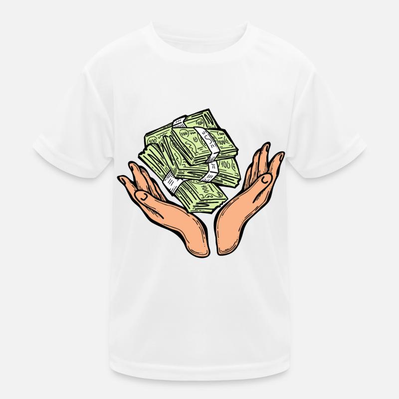 Big money flying to you for wealth and prosperity. Kids Functional T-Shirt